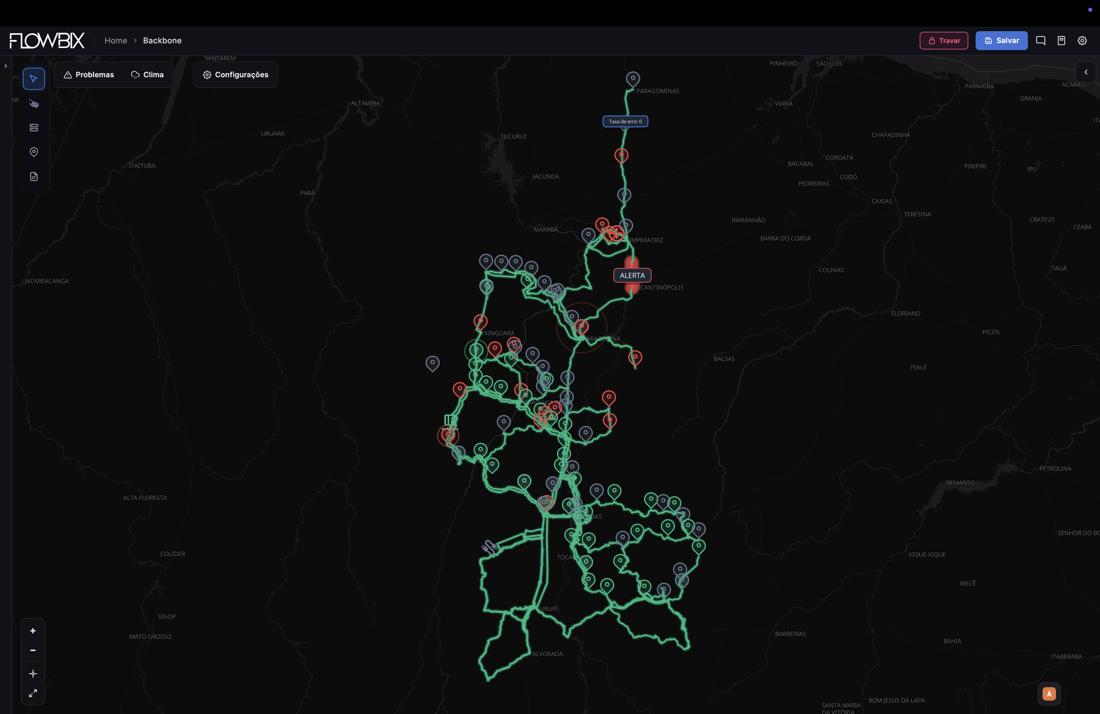 Mapa do backbone