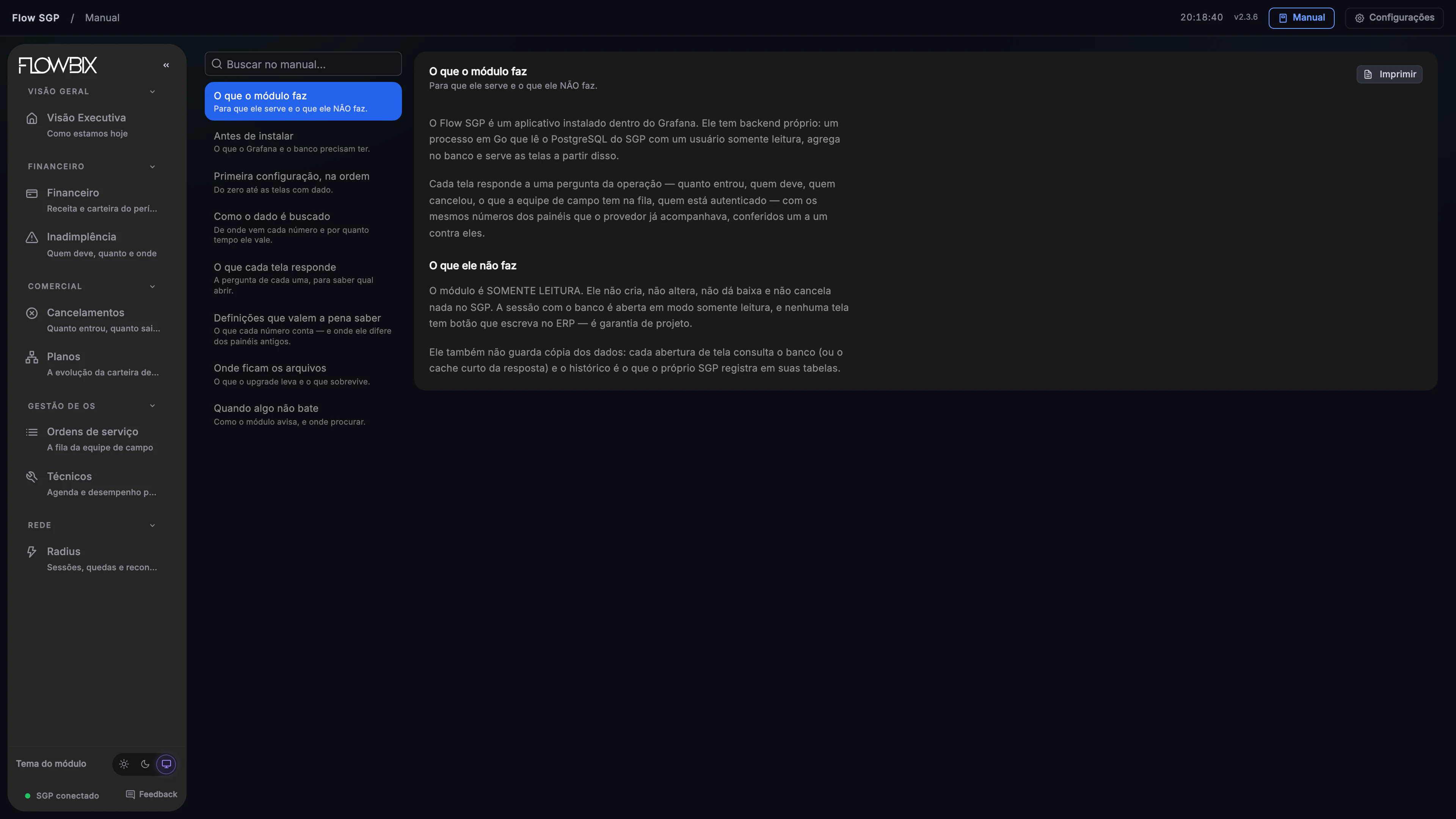 Flow SGP · Manual