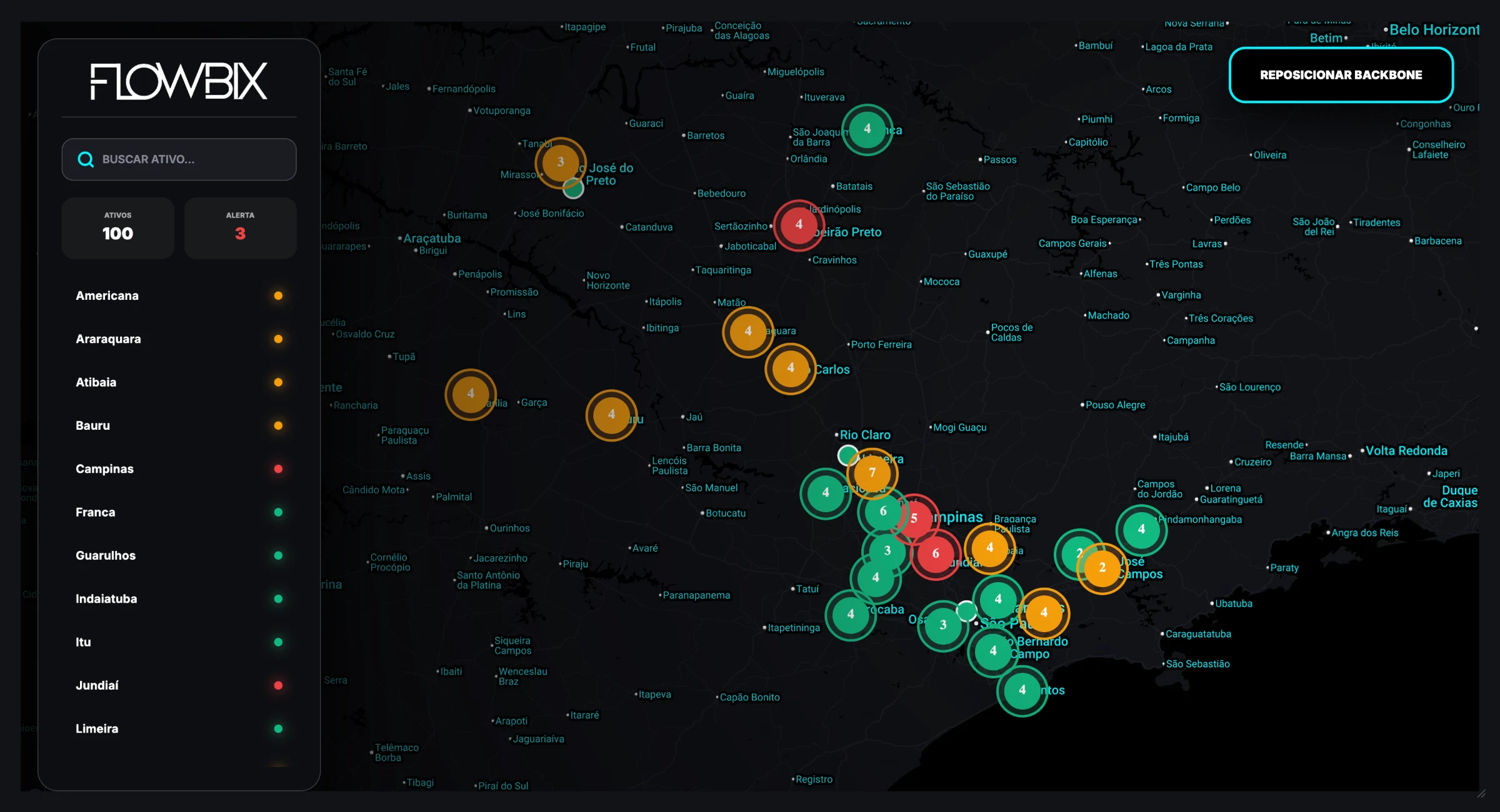 Incidentes por Geolocalização